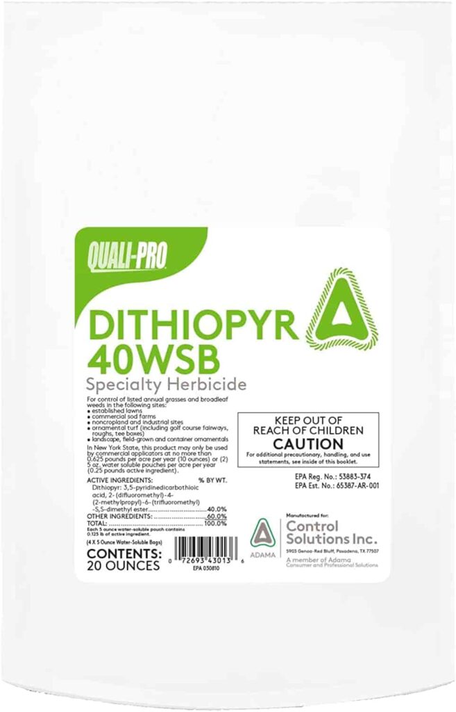 Dithiopyr 40WSB pre-emergent weed killer